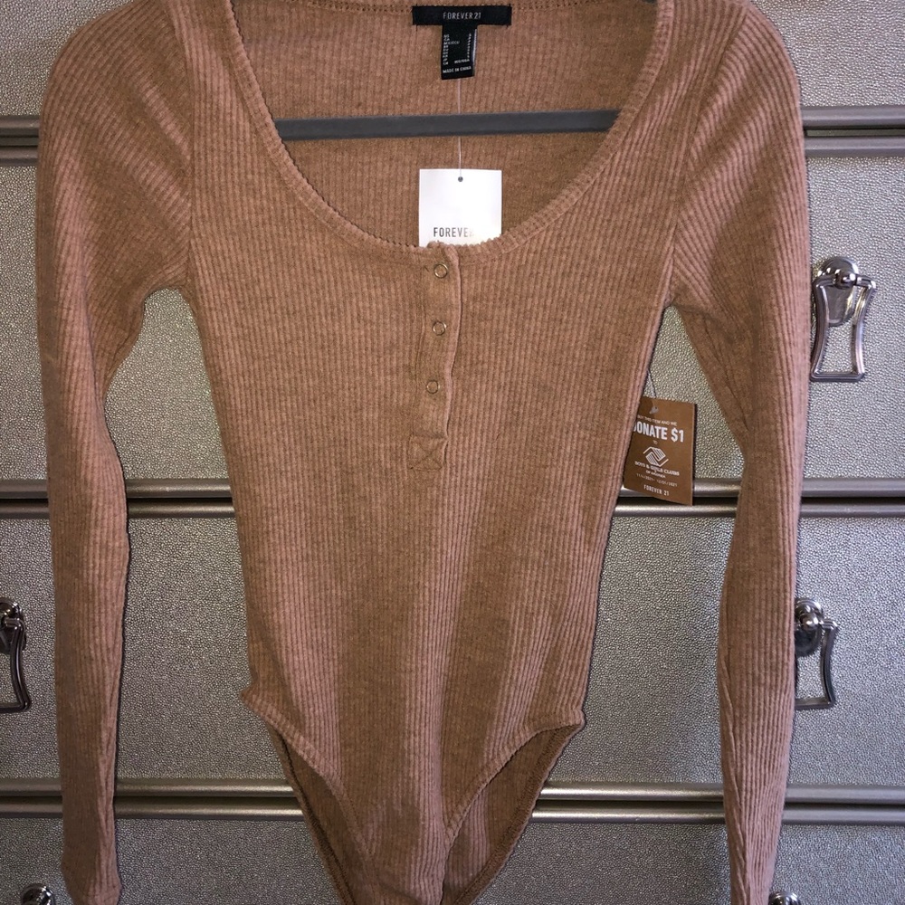 Camel colored bodysuit